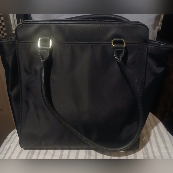 Black Tote with Gold Accents - Picture 2 of 4